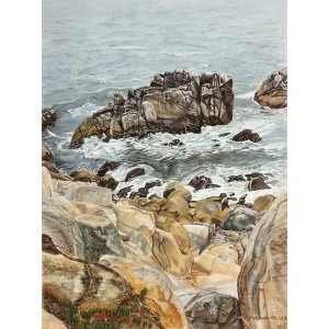 Mahnoor Ali, 15 x 20 Inch, Water Color On Paper, Seascape Painting, AC-MAL-003
